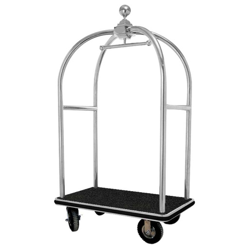 [KW1801312] LUGGAGE CART BLACK CARPET 110X65X186CM