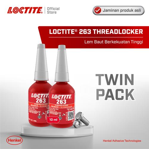 [EZM.6100029] Henkel LOCTITE 263 Threadlocker Lem Baut 10 ml TWIN PACK