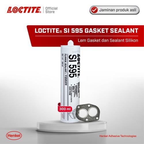 [EZM.6100034] Henkel LOCTITE SI 595 Silicone Gasket Sealant Lem Silikon Bening 300ml