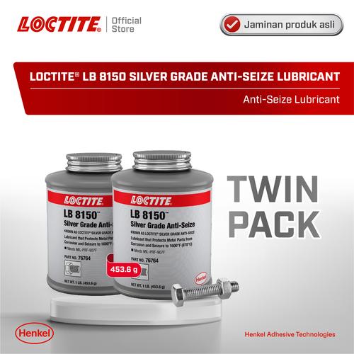 [EZM.6100127] Henkel LOCTITE LB 8150 SILVER ANTISEIZE Abu-Abu 453,6 gram Twin Pack