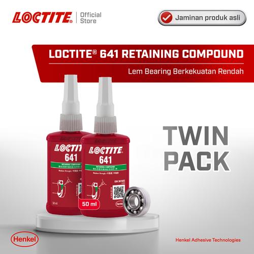 [EZM.6100042] Henkel LOCTITE 641 Retaining Compound Lem Bearing 50 ml Twin Pack
