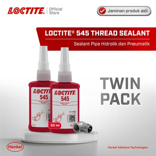 [EZM.6100043] Henkel LOCTITE 545 Thread Sealant Seal Pipa Hidrolik 50 ml Twin Pack