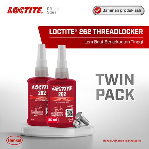 [EZM.6100045] Henkel LOCTITE 262 Threadlocker Lem Baut 50 ml Twin Pack