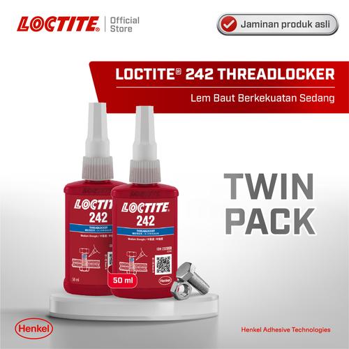 [EZM.6100046] Henkel LOCTITE 242 Threadlocker Lem Baut 50 ml Twin Pack