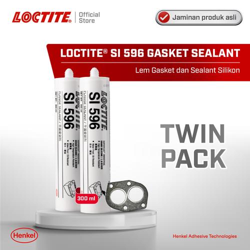 [EZM.6100054] Henkel LOCTITE SI 596 Gasket Sealant Lem Paking 300 ml Twin Pack