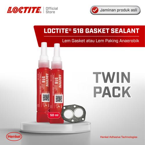[EZM.6100134] Henkel LOCTITE 518 Gasket Sealant Lem Paking/Gasket 50 ml Twin Pack