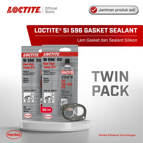 [EZM.6100059] Henkel LOCTITE SI 596 Gasket Sealant Lem Paking/Gasket 80 ml Twin Pack