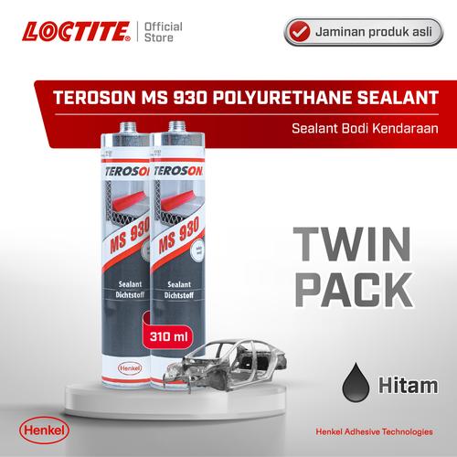 [EZM.6100062] Henkel TEROSON MS 930 Polyurethane Sealant Kaca 310 ml HITAM Twin Pack
