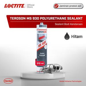 [EZM.6100027] Henkel TEROSON MS 930 Polyurethane Sealant Kaca 310 ml - HITAM
