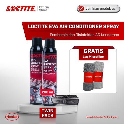 [EZM.6100136] Henkel LOCTITE EVA AIR CONDITIONER SPRAY AC Cleaner 280 ml Twin Pack