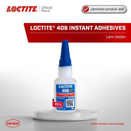 [EZM.6100070] Henkel LOCTITE 406 Instant Adhesive Lem Instan Lem Karet Plastik 20 gr