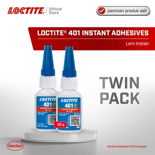 [EZM.6100071] Henkel LOCTITE 401 INSTANT ADHESIVES Surface Insensitive Twin Pack