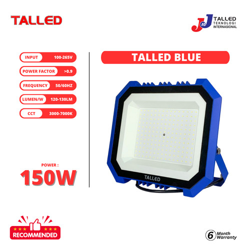 [EZM.4200021] LAMPU SOROT LED SMD 150WATT FLOOD LIGHT 3000K / 7000K TALLED