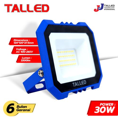 [EZM.4200051] LAMPU SOROT LED SMD 30WATT FLOOD LIGHT 3000K / 7000K TALLED