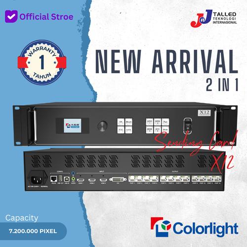 [EZM.4200057] SENDING CARD X12 COLORLIGHT PLUS VIDEOPROCESSOR MAX 7.2JT PIXEL TALLED