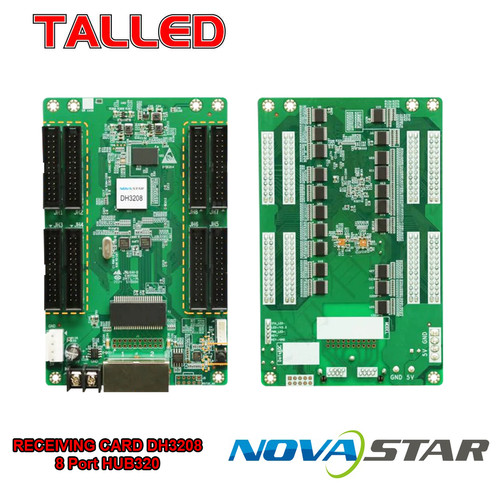 [EZM.4200064] RECEIVING CARD NOVASTAR DH3208 VIDEOTRON 8 PORT HUB320 JNJ TALLED