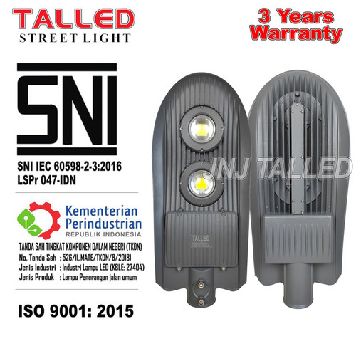 [EZM.4200066] LAMPU JALAN PJU TALLED GRAY COBRA LED CHIP BRIDGELUX 2 LENSA