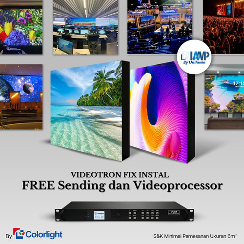 [EZM.4200081] LED Videotron P2.5 Cailiang Indoor Instalasi Permanen Videowall