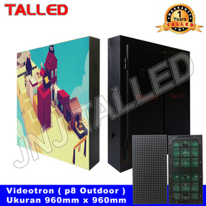 [EZM.4200082] PAKET JADI VIDEOTRON MODUL P8 OUTDOOR UKURAN 96CM X 96CM JNJ TALLED