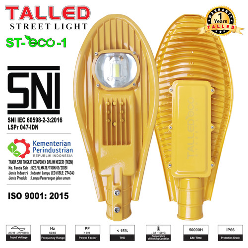 [EZM.4200086] LAMPU JALAN PJU TALLED ECO LED CHIP BRIDGELUX 10W 20W 30W 40W 50W