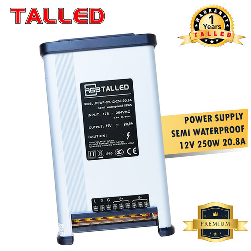 [EZM.4200092] TALLED POWER SUPPLY 12V SEMI WATERPROOF 12.5A 20.8A 25A 33.3A OUTDOOR