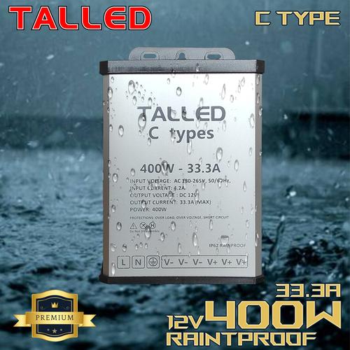 [EZM.4200107] POWER SUPPLY OUTDOOR 12V 33.3A 400W RAINPROOF C TYPES TALLED