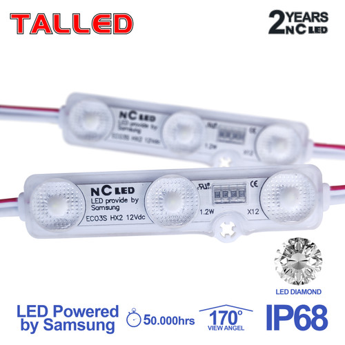 [EZM.4200117] LAMPU MODULE NC LED 3 MATA 2835 1.2W DIAMOND POWERED BY SAMSUNG