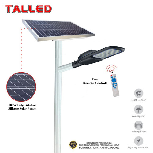 [EZM.4200124] LAMPU JALAN PJU SOLAR CELL TENAGA SURYA TALLED 2 IN 1 LED BY Samsung