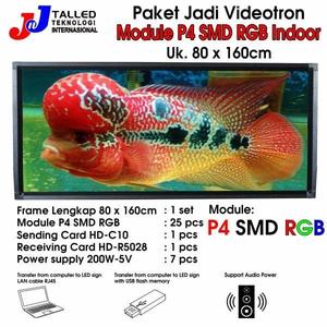 [EZM.4200181] VIDEOTRON P4 SMD RGB INDOOR PAKET JADI UK 80 X 160CM - JNJ TALLED