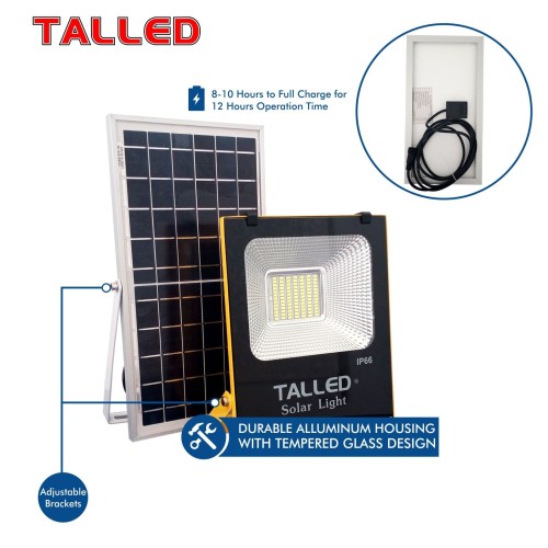 [EZM.4200210] LAMPU SOROT LED SOLAR PANEL 50W TALLED