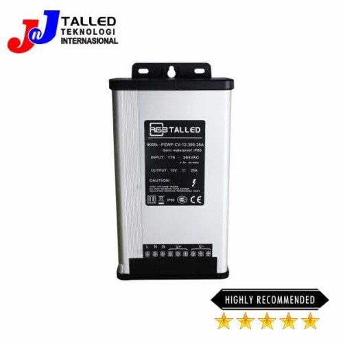 [EZM.4200226] POWER SUPPLY 12V 25A 300W SEMI WATERPROOF IP65 TALLED