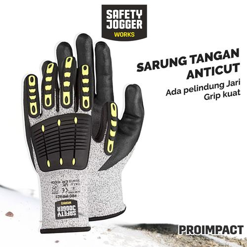 [EZO.5700042] Sarung Tangan PRO IMPACT 4X42CP Safety Jogger
