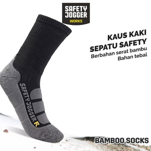 [EZO.5700078] Kaos Kaki Safety Tebal / Kaos Kaki Pria Safety Jogger Socks