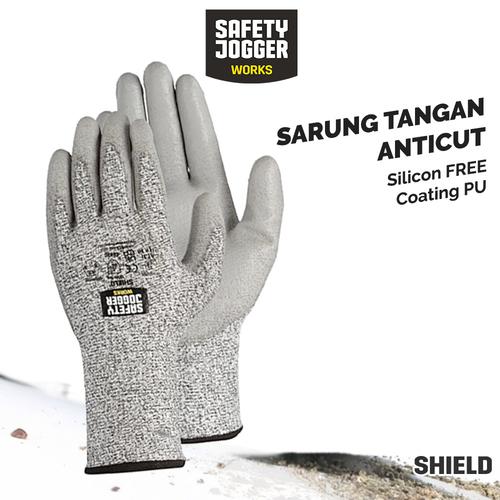 [EZO.5700081] Sarung Tangan Anti Pisau Anti Gores Sarung Tangan Safety Jogger Shield