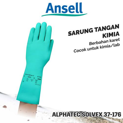 [EZO.5700095] SARUNG TANGAN ANSELL RUBBER GLOVES SOLVEX 37-176-9