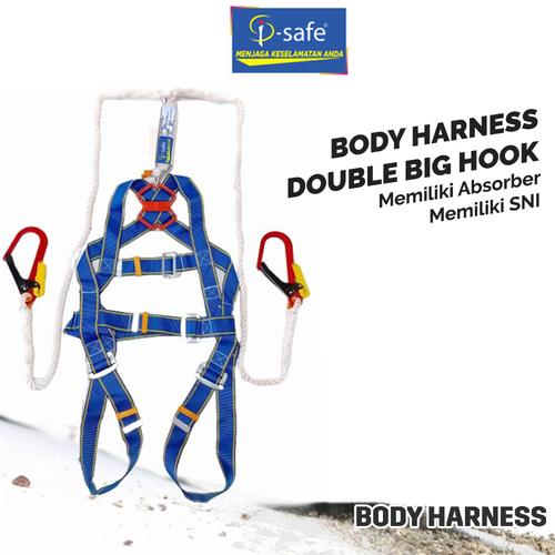 [EZO.5700149] I-SAFE FULL BODY HARNESS ABSORBER DOUBLE BIG HOOK SNI