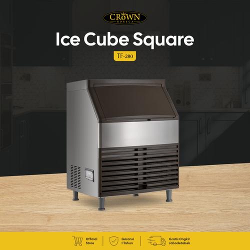 [EZO.1300017] Ice Cube Square Machine TF-280 Mesin Pembuat Es Batu Crown Horeca