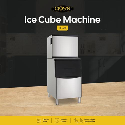 [EZO.1300019] Ice Cube Machine TF-420 Mesin Pembuat Es Batu Crown Horeca