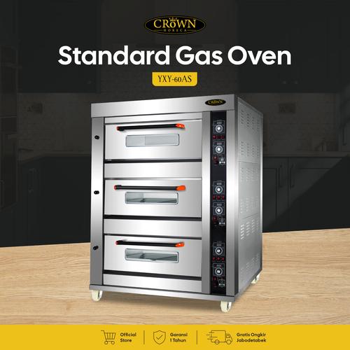 [EZO.1300020] Standard Gas Oven YXY 60 AS - Crown Horeca / Oven Gas 3 Deck
