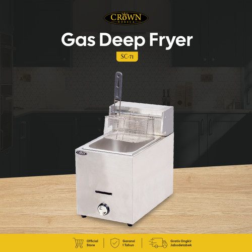 [EZO.1300028] Gas Deep Fryer SC-71 Crown Horeca