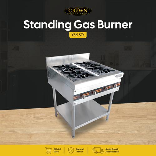 [EZO.1300047] Standing Gas 4 Tungku - YSN ST-4 Crown Horeca