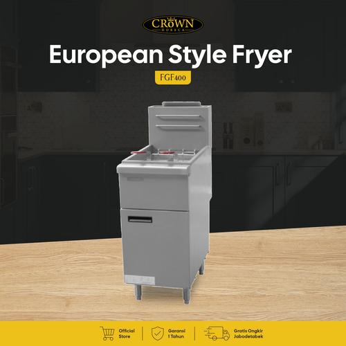 [EZO.1300048] Standing Gas Deep Fryer FGF400 Crown Horeca