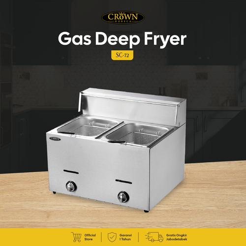 [EZO.1300050] Gas Deep Fryer SC-72 Crown Horeca