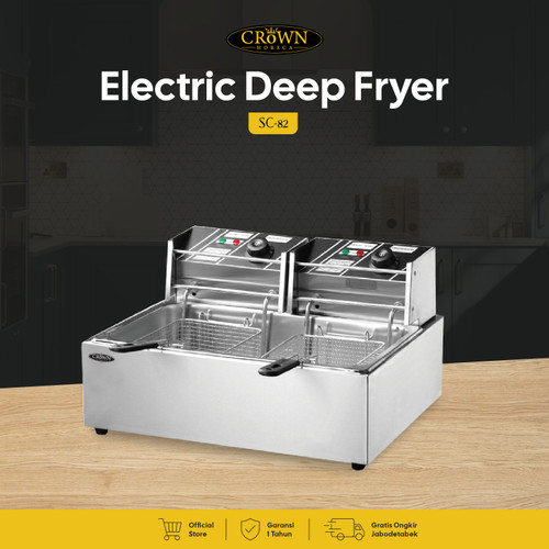 [EZO.1300051] Electric Deep Fryer SC-82 Crown Horeca