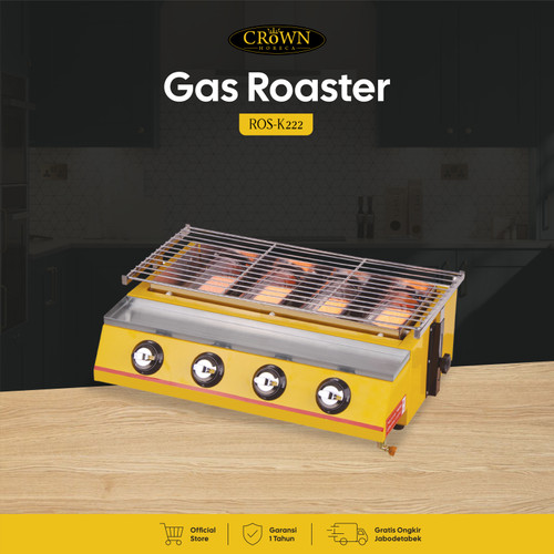 [EZO.1300059] Gas Roaster / Kompor Pemanggang Gas 4 Tungku
