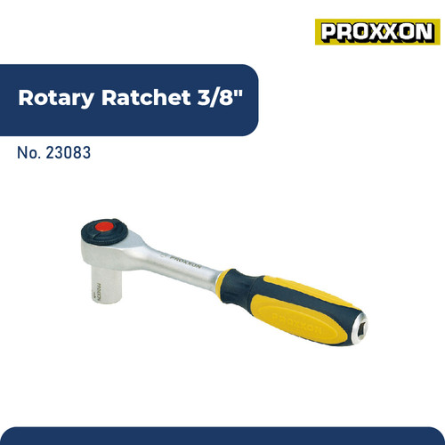 [EZM.2600377] PROXXON 23083 GAGANG KUNCI SOK  ROTARY RATCHET 3/8"