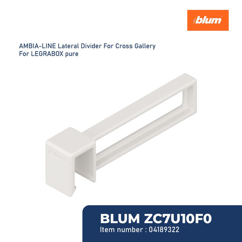 [EZM.2600386] BLUM SEKAT RAK AMBIA-LINE LATERAL DIVIDER CROSS GALLERY LEGRABOX WHITE