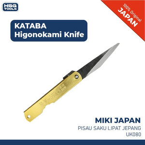 [EZM.2601523] MIKI UK080 PISAU SAKU LIPAT JEPANG KATABA HIGONOKAMI KNIFE SINGLE EDGE
