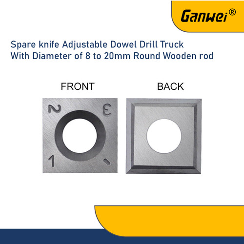 [EZM.2601534] GANWEI ISI CUTTER ALAT PEMBUAT DOWEL SPARE KNIFE ADJUST DOWEL 8-20MM