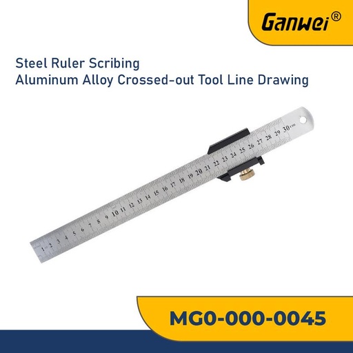 [EZM.2600537] GANWEI 0045 PENGGARIS RULER POSITIONING BLOCK WOOD SCRIBE DRAWING MARK